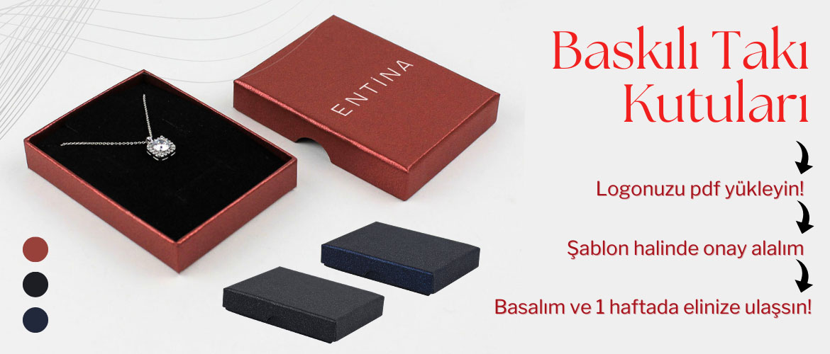 baskılı takı kutuları