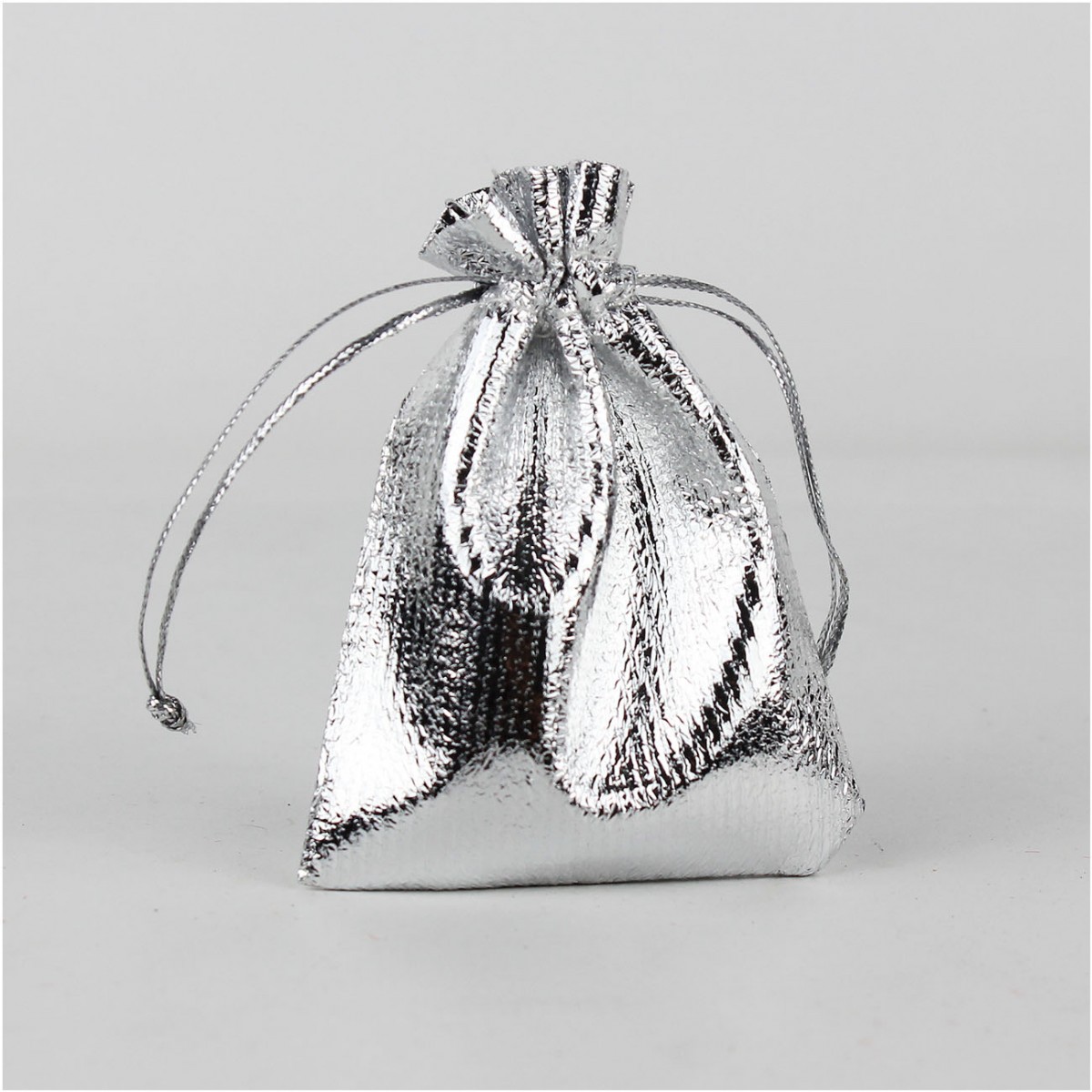 Lame Altın Kına Kesesi Gümüş 7x9 cm 500 Adet
