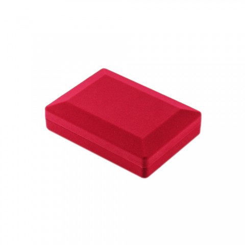 Kadife 9x12 Kolye Kutusu 24 Adet -Kırmızı